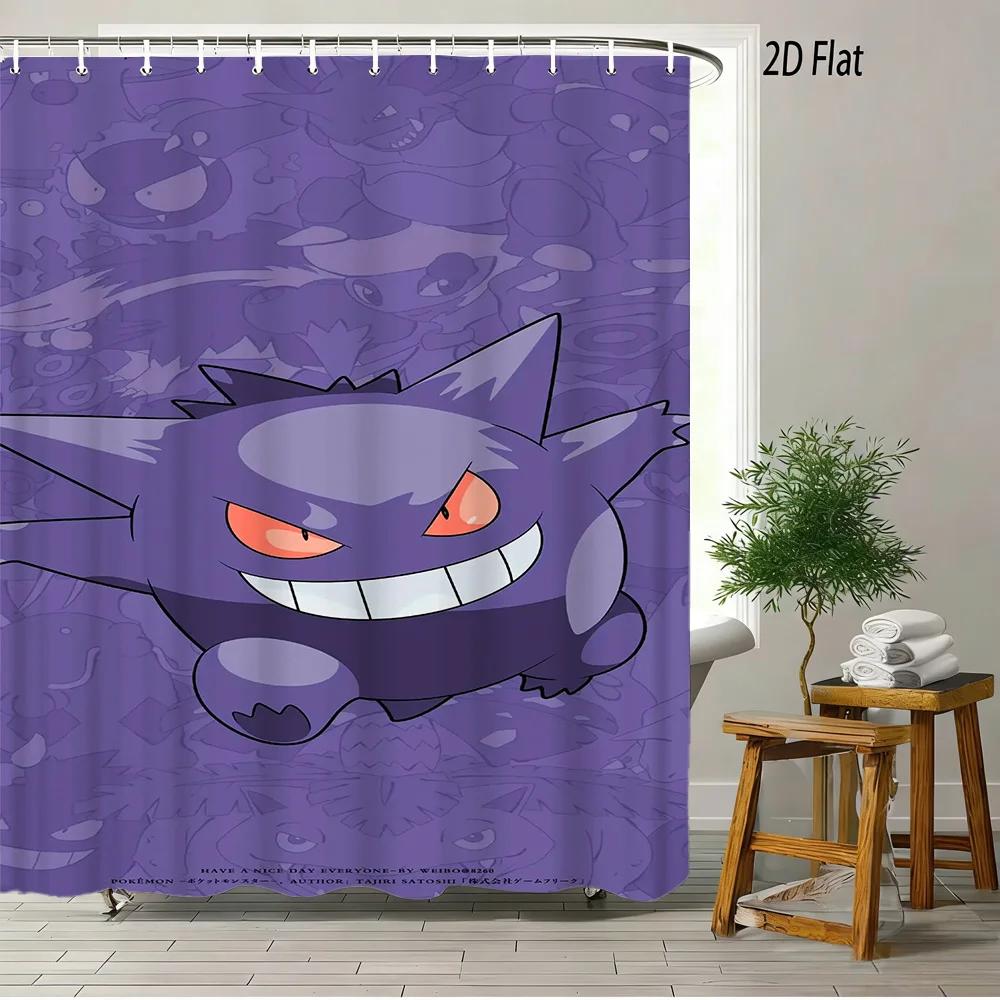 2D Flat Pokemon Gengar Spooky Cartoon Bathroom Shower Curtain
2D Flat Pokemon Gengar Spooky Cartoon Bathroom Shower Curtain