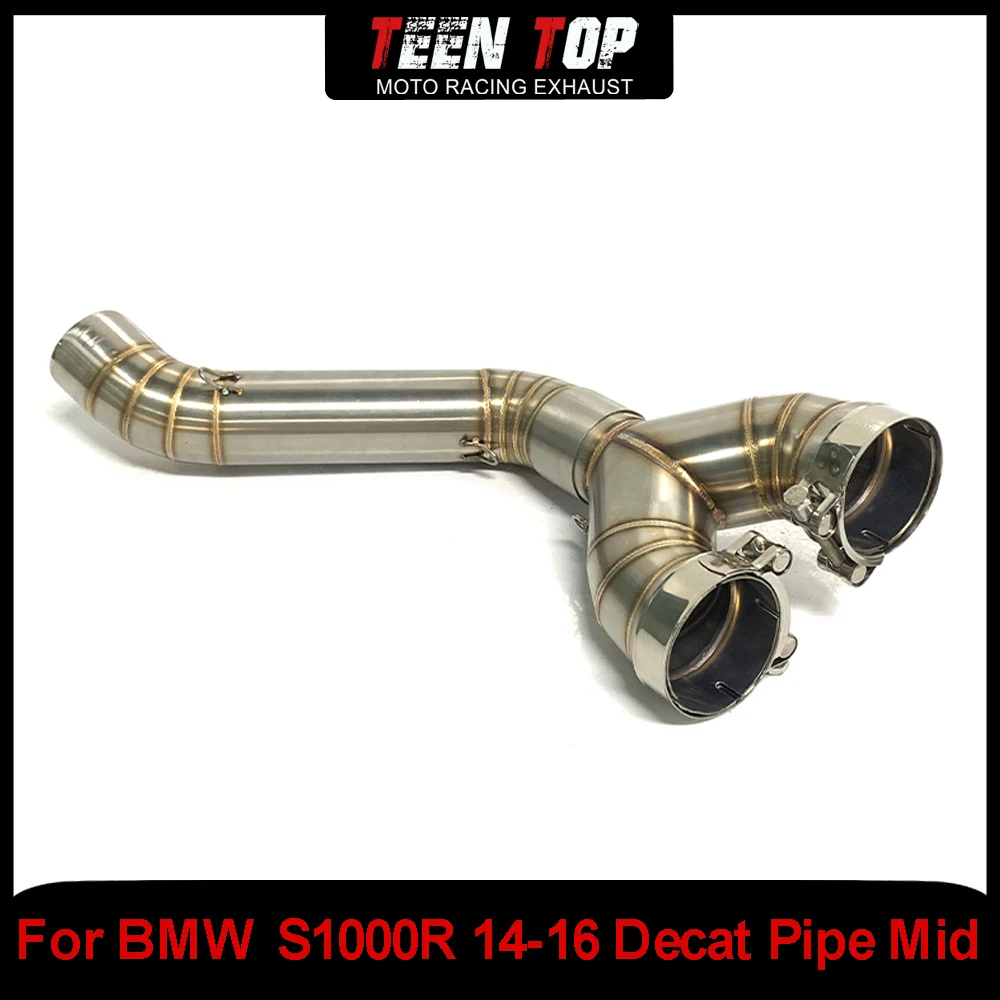 Moto Bike Exhaust Middle Link Pipe 60.5mm For BMW S1000R Exhuast Elbow Decat Pipe Mid Connection Tube Muffler 2014 2015 2016
Moto Bike Exhaust Middle Link Pipe 60.5mm For BMW S1000R Exhuast Elbow Decat Pipe Mid Connection Tube Muffler 2014 2015 2016
