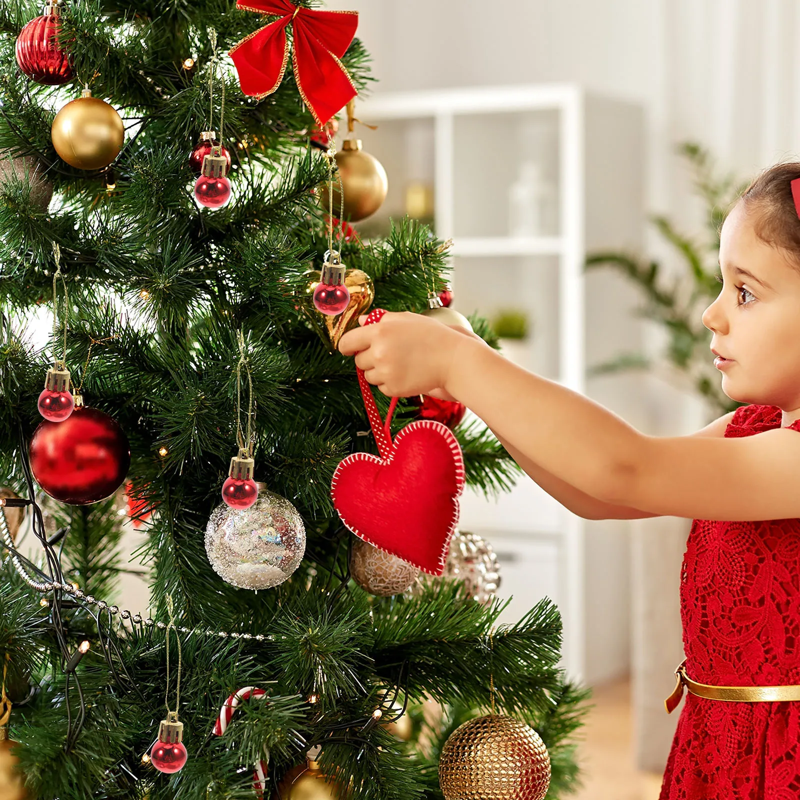 24Pcs 2Cm Miniature Ball Hanging Decor Christmas Pendant Red Xmas Tree Ornament for Home Bar Garden Porch Ceiling Display
24Pcs 2Cm Miniature Ball Hanging Decor Christmas Pendant Red Xmas Tree Ornament for Home Bar Garden Porch Ceiling Display