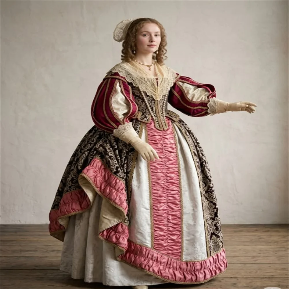 15th Century Tudor Elizabeth Queen Visiting Dress Borgia Costume Italian Renaissance Baroque Princess Reenactment Ball Gown
15th Century Tudor Elizabeth Queen Visiting Dress Borgia Costume Italian Renaissance Baroque Princess Reenactment Ball Gown