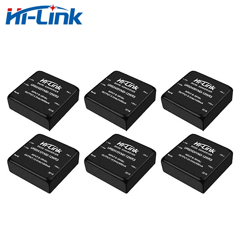 Hi-link 12W 24V URB2403YMD-12WR3 URB2405YMD-12WR3 DC Step Down Isolated Switching Power Supply Module
Hi-link 12W 24V URB2403YMD-12WR3 URB2405YMD-12WR3 DC Step Down Isolated Switching Power Supply Module