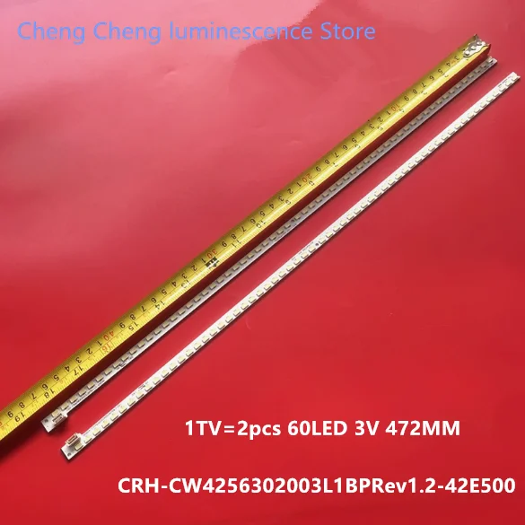 Suitable for 42E500E 42E321W 42E5DHR LED strip MK1555-R4200000-01 CRH-CW4256302003L1BPRev1.2-42E500 1TV=2pcs 60LED 3V 472MM
Suitable for 42E500E 42E321W 42E5DHR LED strip MK1555-R4200000-01 CRH-CW4256302003L1BPRev1.2-42E500 1TV=2pcs 60LED 3V 472MM