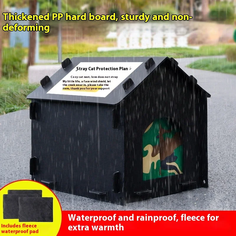 Outdoor elter Waterproof Cold Proof Closed Se House for Stray s Universal for All Seasons House Pet Supplies
Outdoor elter Waterproof Cold Proof Closed Se House for Stray s Universal for All Seasons House Pet Supplies