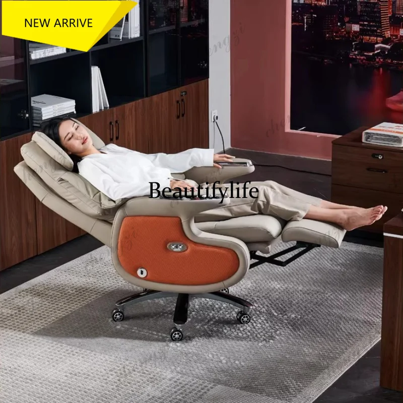 M178 Electric Genuine Leather Executive Chair Neck Roller Massage - Luxury Office Desk Chair for Home and Business Furniture
M178 Electric Genuine Leather Executive Chair Neck Roller Massage - Luxury Office Desk Chair for Home and Business Furniture