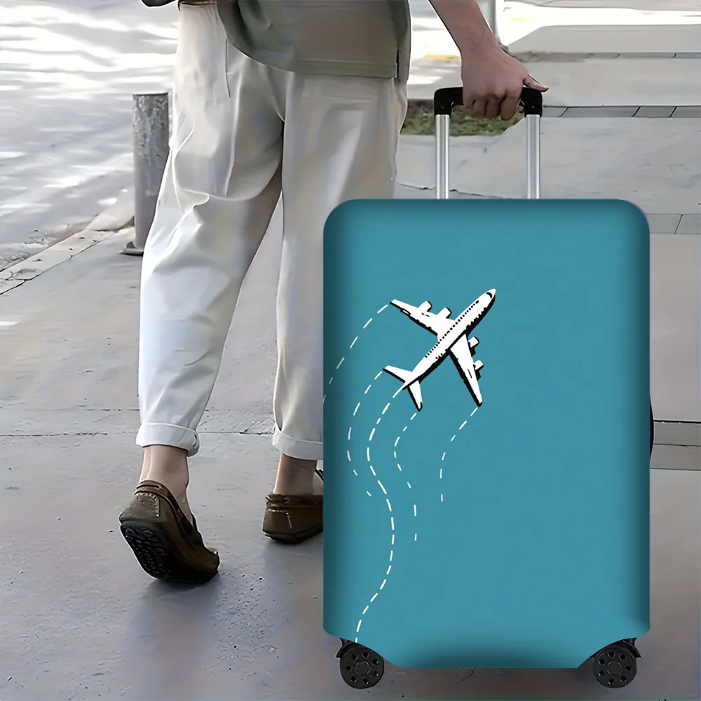 1PC White Airplane Print Luggage Cover for luggage sizes 18-32 inches; dust and elastic travel accessories to effectively protec
1PC White Airplane Print Luggage Cover for luggage sizes 18-32 inches; dust and elastic travel accessories to effectively protec
