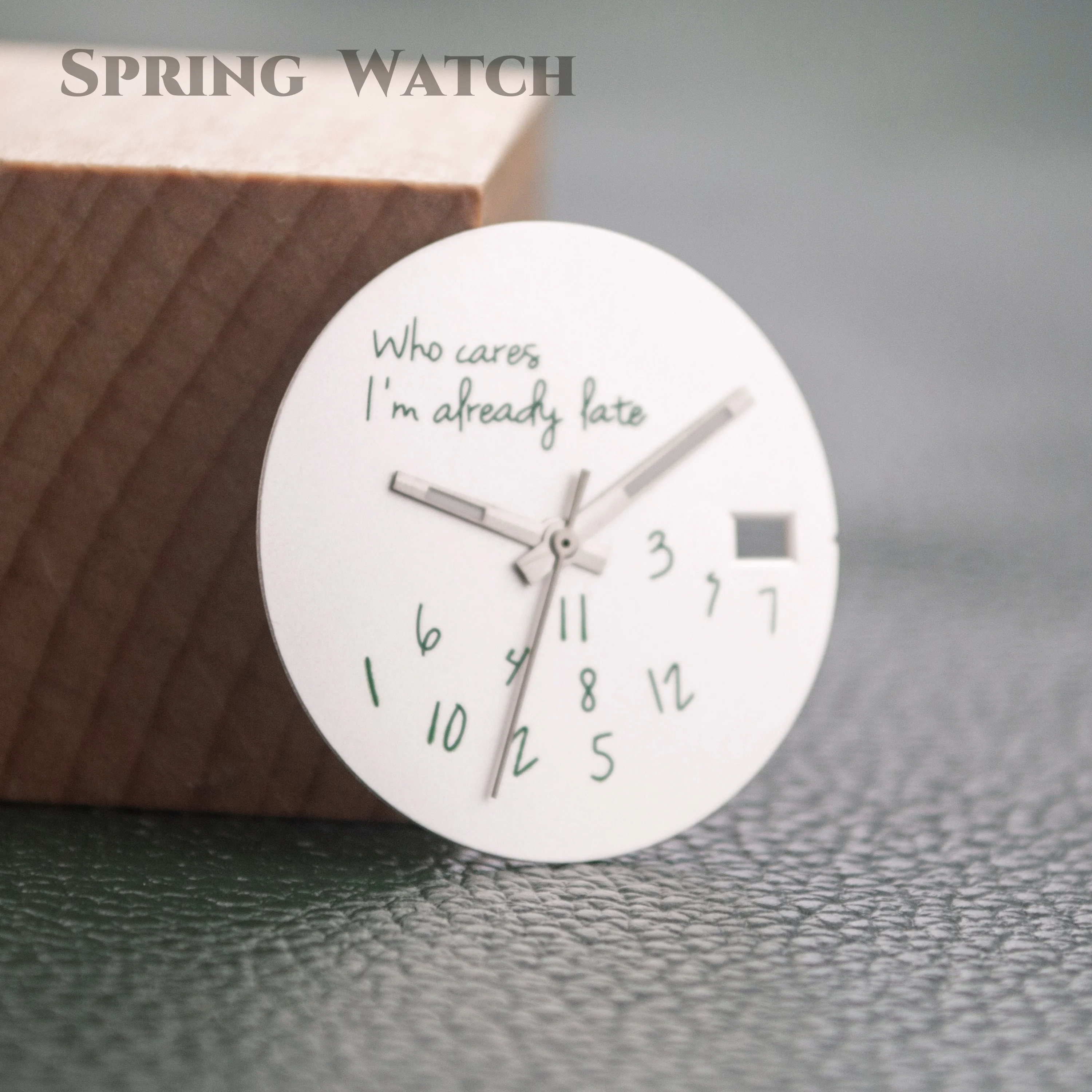 28.5mm Watch Dial Lightning Second Hands Who Cares Lt's Already Late Watch Accessories For NH35 4R35 Movement NH35 Watch Dial
28.5mm Watch Dial Lightning Second Hands Who Cares Lt's Already Late Watch Accessories For NH35 4R35 Movement NH35 Watch Dial