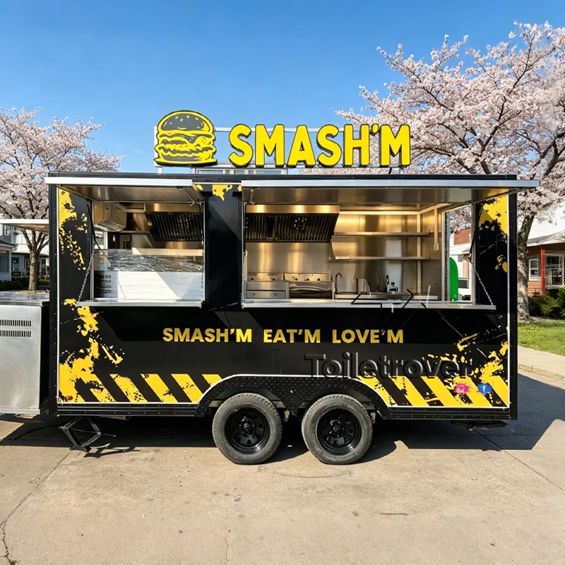 High Quality Commercial Food Cart Bbq Food Trailer Mobile Food Truck Trailer Container Food Truck with Grill Griddle
High Quality Commercial Food Cart Bbq Food Trailer Mobile Food Truck Trailer Container Food Truck with Grill Griddle