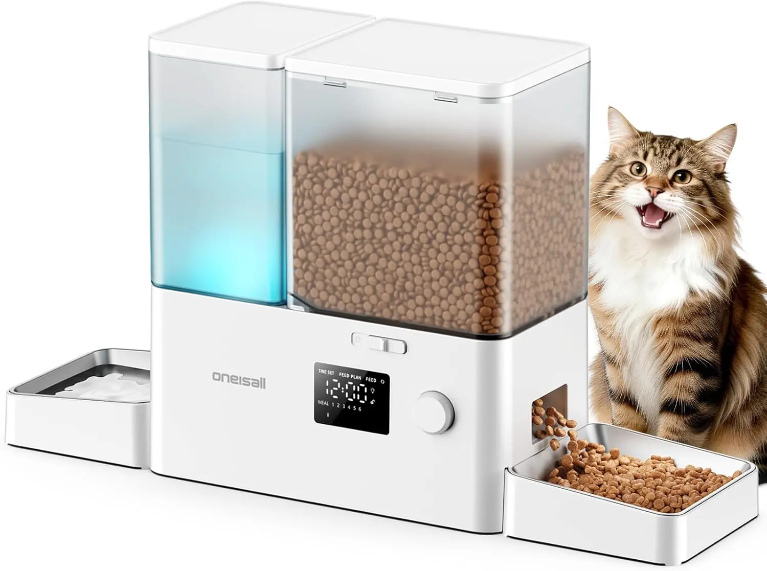 2-in-1 Automatic Cat Feeder & Water Dispenser, 8.5L Capacity, Timed Feeding, Gravity Water, Dual Power, Easy Clean
2-in-1 Automatic Cat Feeder & Water Dispenser, 8.5L Capacity, Timed Feeding, Gravity Water, Dual Power, Easy Clean