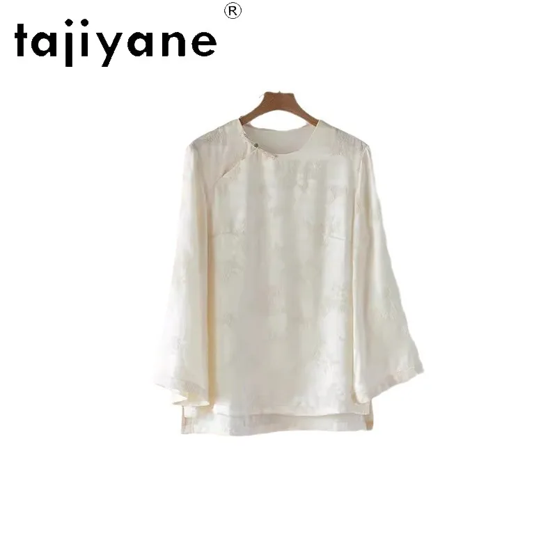 TAJIYANE New Silk Women's Blouses and Shirts Jacquard Shirt Women Summer Tops for Women Clothing Chinese Style Рубашка Женская
TAJIYANE New Silk Women's Blouses and Shirts Jacquard Shirt Women Summer Tops for Women Clothing Chinese Style Рубашка Женская