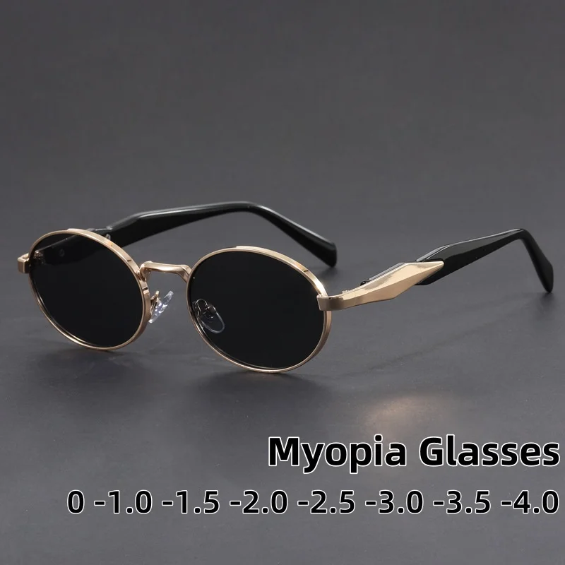 New Elliptical Frame Light Luxury Metal Frame Myopia Glasses Women's High-end and Fashionable Outfit with Sunscreen Sunglasses 
New Elliptical Frame Light Luxury Metal Frame Myopia Glasses Women's High-end and Fashionable Outfit with Sunscreen Sunglasses