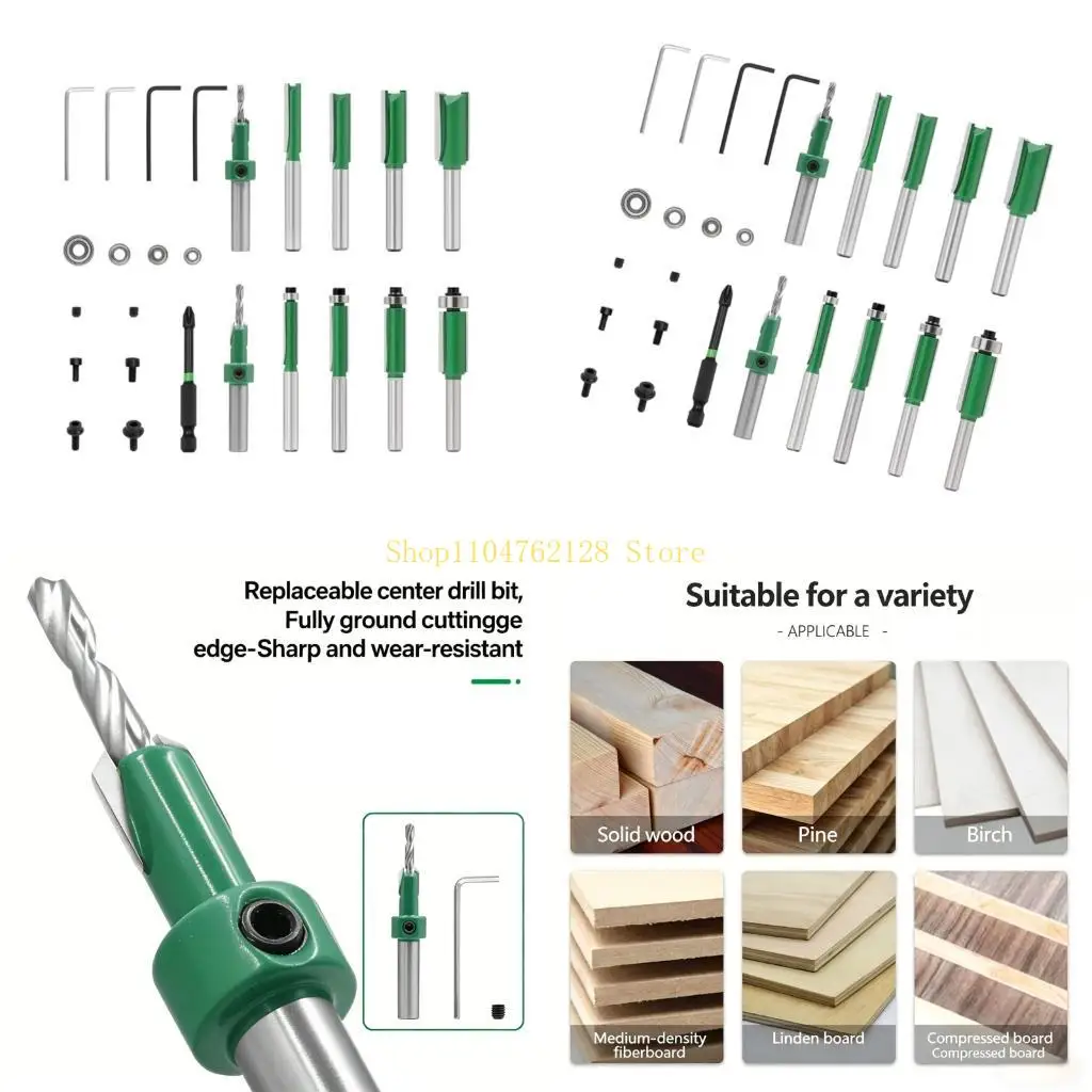 Pack Of 8 15Pieces Strong Metal Woodworking Cutter Set For Exact Drilling best sale
Pack Of 8 15Pieces Strong Metal Woodworking Cutter Set For Exact Drilling best sale