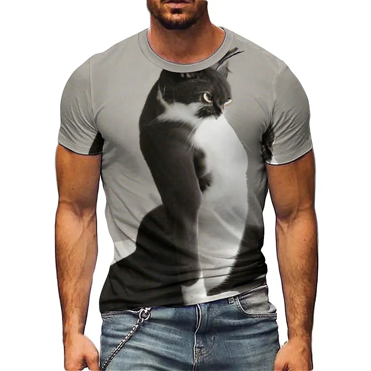 Gothic Style Men's 3D Printed Short-Sleeve T-Shirt - Shirt Style Casual Top
Gothic Style Men's 3D Printed Short-Sleeve T-Shirt - Shirt Style Casual Top