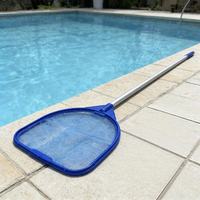 Portable Handheld Cleaning Skimming Net With 5-Section Aluminum Pole , Heavy Duty Pool Skimmer, Easy Installation
Portable Handheld Cleaning Skimming Net With 5-Section Aluminum Pole , Heavy Duty Pool Skimmer, Easy Installation