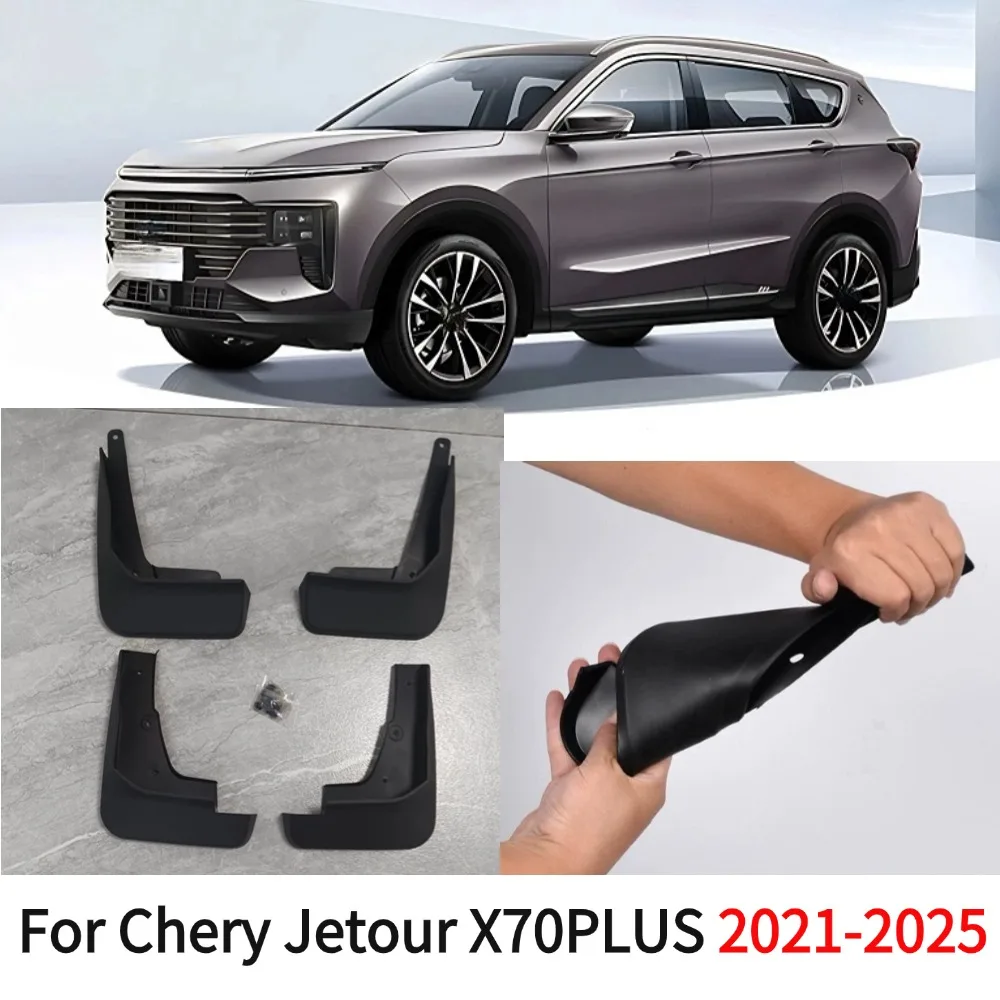 for Chery Jetour X70PLUS 2021-2025 Fender Mudguard 4pcs/set Guard Splash Flap Fender Anti- Splash Mudguards Car Accessories
for Chery Jetour X70PLUS 2021-2025 Fender Mudguard 4pcs/set Guard Splash Flap Fender Anti- Splash Mudguards Car Accessories