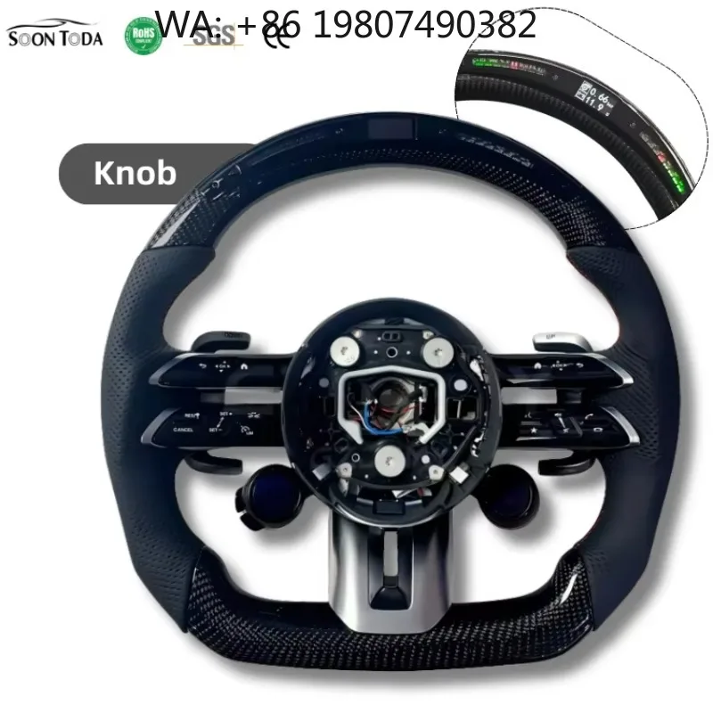 LED Speed Display Carbon Fiber Knob Steering Wheel Fit GLA B GLB C GLC E GLE CLS Auto Interior Custom Mod Parts
LED Speed Display Carbon Fiber Knob Steering Wheel Fit GLA B GLB C GLC E GLE CLS Auto Interior Custom Mod Parts