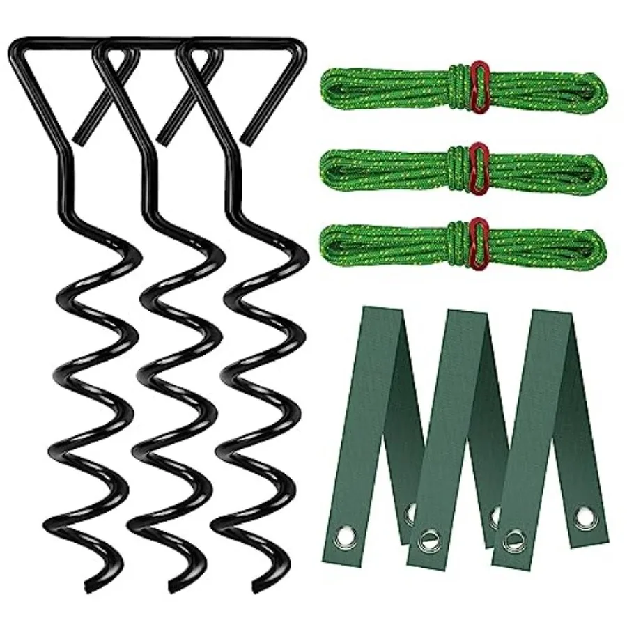 Tree Stake Kit, Heavy Duty Spiral Tree Stakes and Supports for Straightening Leaning or Young Trees, Protects from Harsh Weathe
Tree Stake Kit, Heavy Duty Spiral Tree Stakes and Supports for Straightening Leaning or Young Trees, Protects from Harsh Weathe