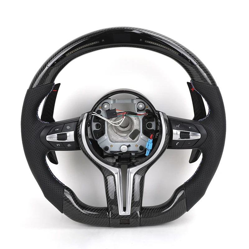 С светодиодным дисплеем из углеродного волокна, кожаное рулевое колесо M для BMW F10 F30 X5 E70 E71 E60 E46 E92 E90 M3 M5 M6
С светодиодным дисплеем из углеродного волокна, кожаное рулевое колесо M для BMW F10 F30 X5 E70 E71 E60 E46 E92 E90 M3 M5 M6