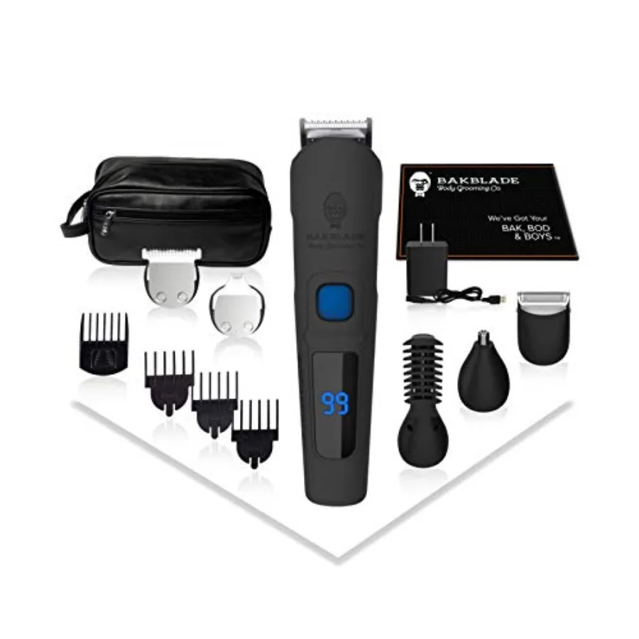 11-in-1 Mens Grooming Kit for Manscaping - Bodbarber - Electric Beard Trimmer for Men Groin Groomer Body Groomer Nose and Ear G
11-in-1 Mens Grooming Kit for Manscaping - Bodbarber - Electric Beard Trimmer for Men Groin Groomer Body Groomer Nose and Ear G