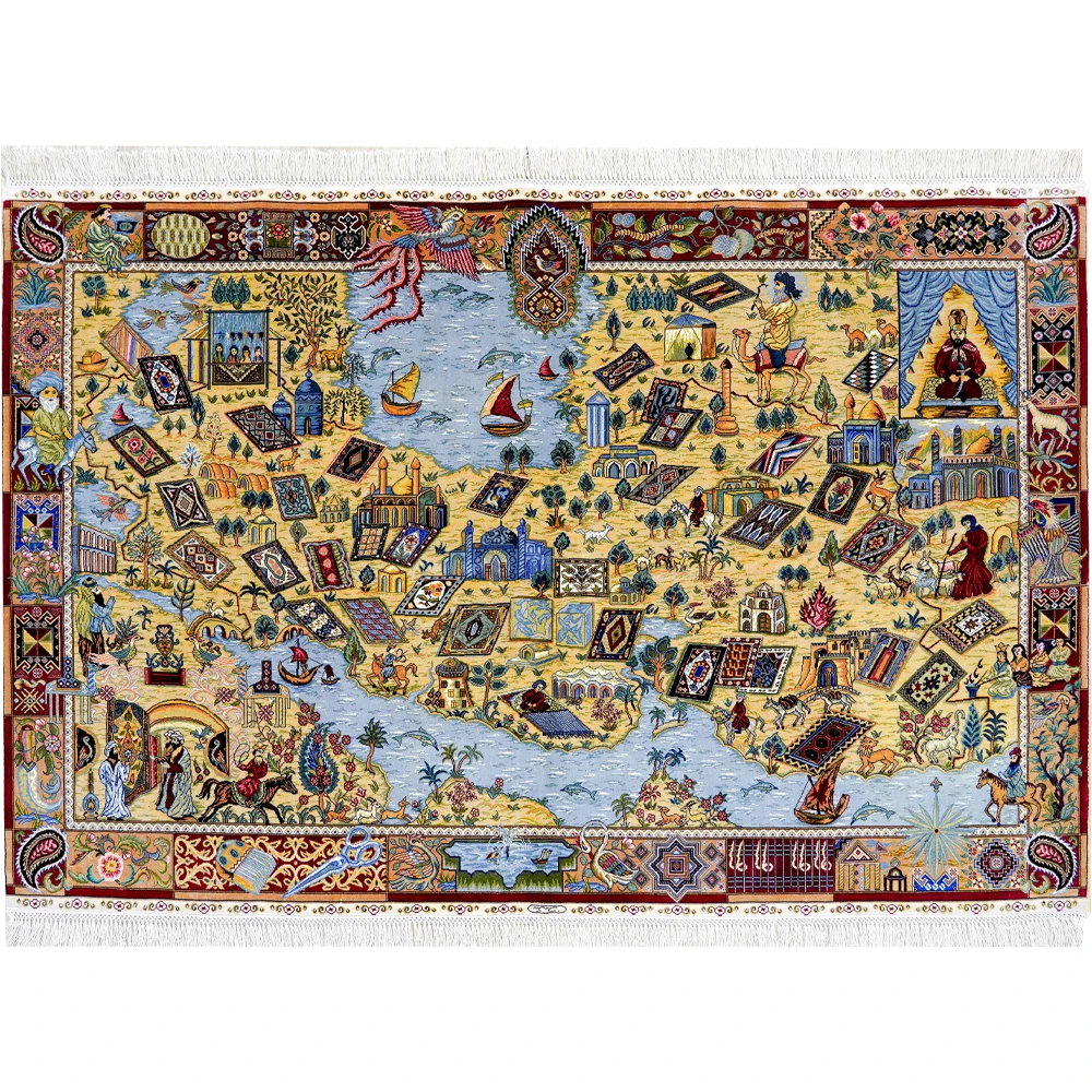 122x183cm Silk Turkish Carpet Tapestry Living Room Wall Decorations High Quality Handmade Oriental Rugs for Luxury House Room
122x183cm Silk Turkish Carpet Tapestry Living Room Wall Decorations High Quality Handmade Oriental Rugs for Luxury House Room