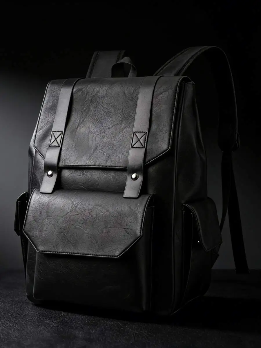 Mens PU Leather Backpack Dual Compartment Water Resistant Large Capacity Business Travel Laptop Bag
Mens PU Leather Backpack Dual Compartment Water Resistant Large Capacity Business Travel Laptop Bag