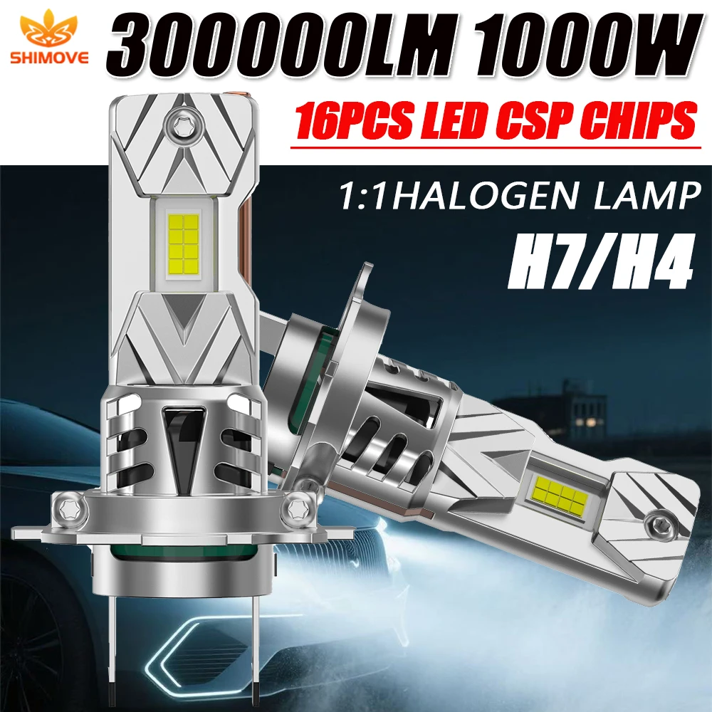 Ampoule H7 H4 Led Powerful Spotlights LED Lights for Car 300000LM Super Bright Turbo Fan Diode Automobile Headlight Fog Lamp
Ampoule H7 H4 Led Powerful Spotlights LED Lights for Car 300000LM Super Bright Turbo Fan Diode Automobile Headlight Fog Lamp
