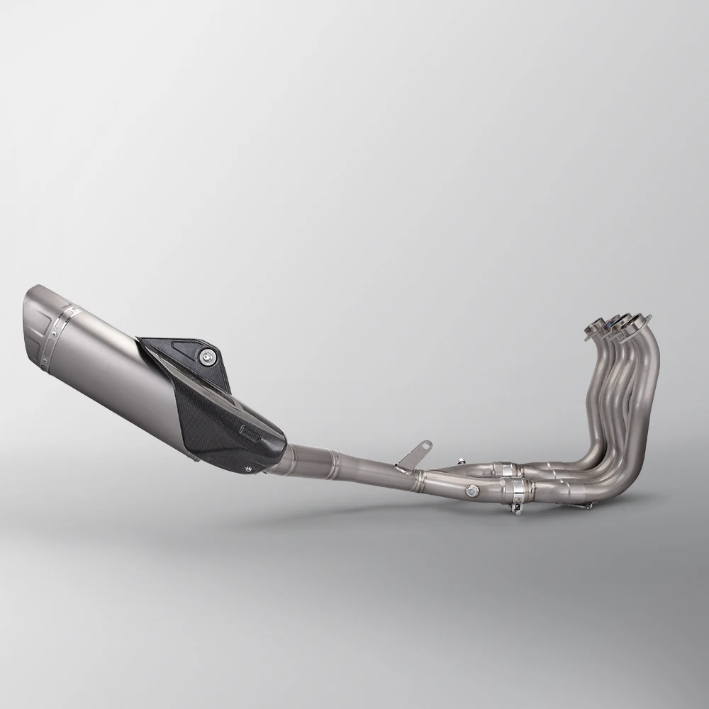 For Yamaha R1 R1M Full System Exhaust Motorcycle Escape Titanium Alloy Front Link Pipe Muffler with Carbon Cover 60mm 
For Yamaha R1 R1M Full System Exhaust Motorcycle Escape Titanium Alloy Front Link Pipe Muffler with Carbon Cover 60mm