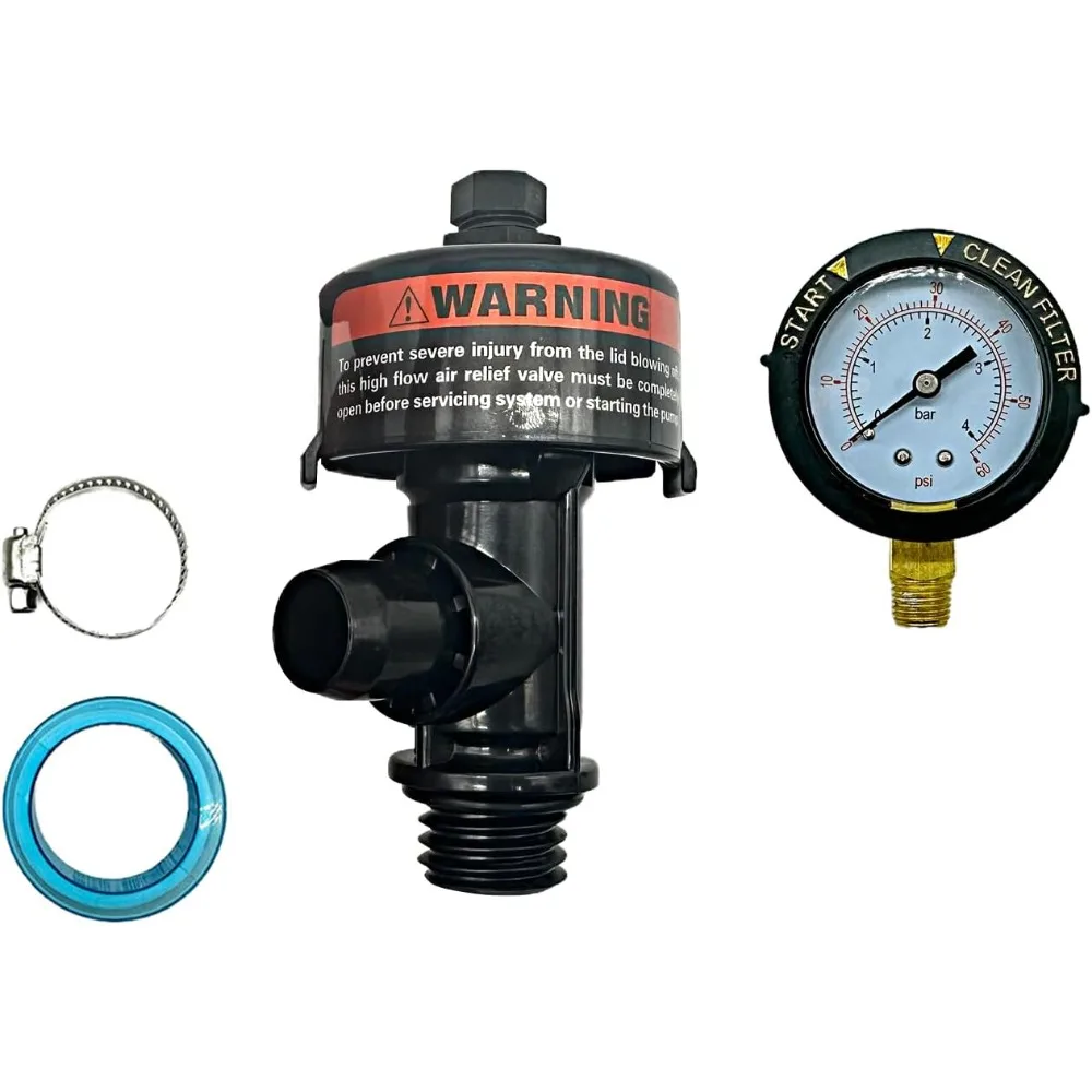 98209803 Release valve assembly with pressure gauge Filter Air Safety Valve Component Fit with Swimming Pool and Spa Filters
98209803 Release valve assembly with pressure gauge Filter Air Safety Valve Component Fit with Swimming Pool and Spa Filters