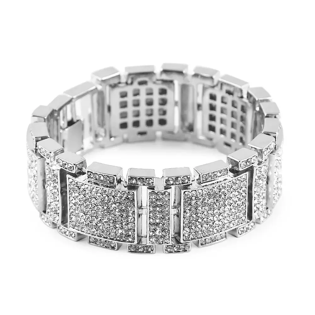 Men's Hip-Hop Crystal Zircon Inlaid Exaggerated Bracelet Personality Jewelry Accessory
Men's Hip-Hop Crystal Zircon Inlaid Exaggerated Bracelet Personality Jewelry Accessory