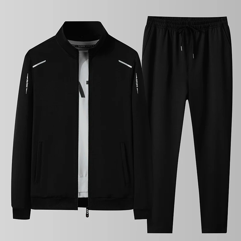2Pcs Men Tracksuit Tops Joggers Jackets+ Pants Tracksuit Set Male Running Jogging Sportswear Pants Mens Solid Color 8XL Suits
2Pcs Men Tracksuit Tops Joggers Jackets+ Pants Tracksuit Set Male Running Jogging Sportswear Pants Mens Solid Color 8XL Suits