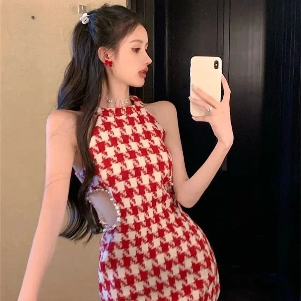 Sexy Mini Dresses Women Hollow Out Sleeveless Tender Bird Lattice Chic French Style Summer Fashion All-match Club Mujer Slim New
Sexy Mini Dresses Women Hollow Out Sleeveless Tender Bird Lattice Chic French Style Summer Fashion All-match Club Mujer Slim New