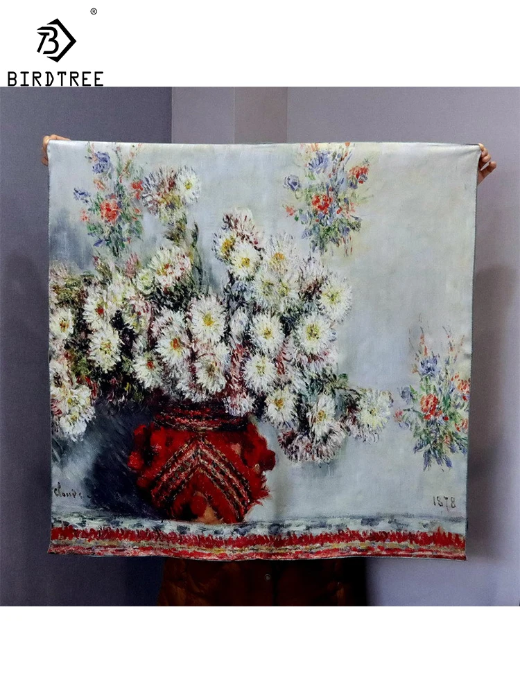 BirdTree 18MM 100%Real Silk Square Scarf,Double-sided Oil Painting,Comfortable Soft Mom's Gift Silk Scarf 2024 Spring A41509QD
BirdTree 18MM 100%Real Silk Square Scarf,Double-sided Oil Painting,Comfortable Soft Mom's Gift Silk Scarf 2024 Spring A41509QD