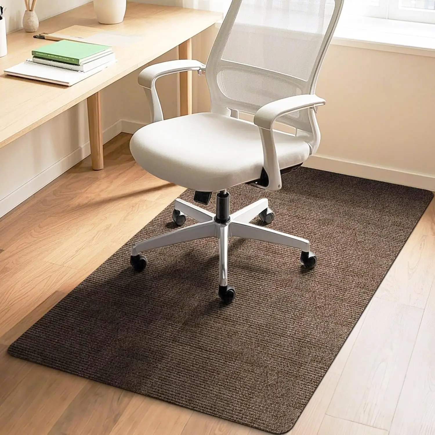 48x36 Office Chair Mat for Hardwood & Tile Floor, Anti-Slip Desk Mat, Large Floor Protector, Coffee
48x36 Office Chair Mat for Hardwood & Tile Floor, Anti-Slip Desk Mat, Large Floor Protector, Coffee