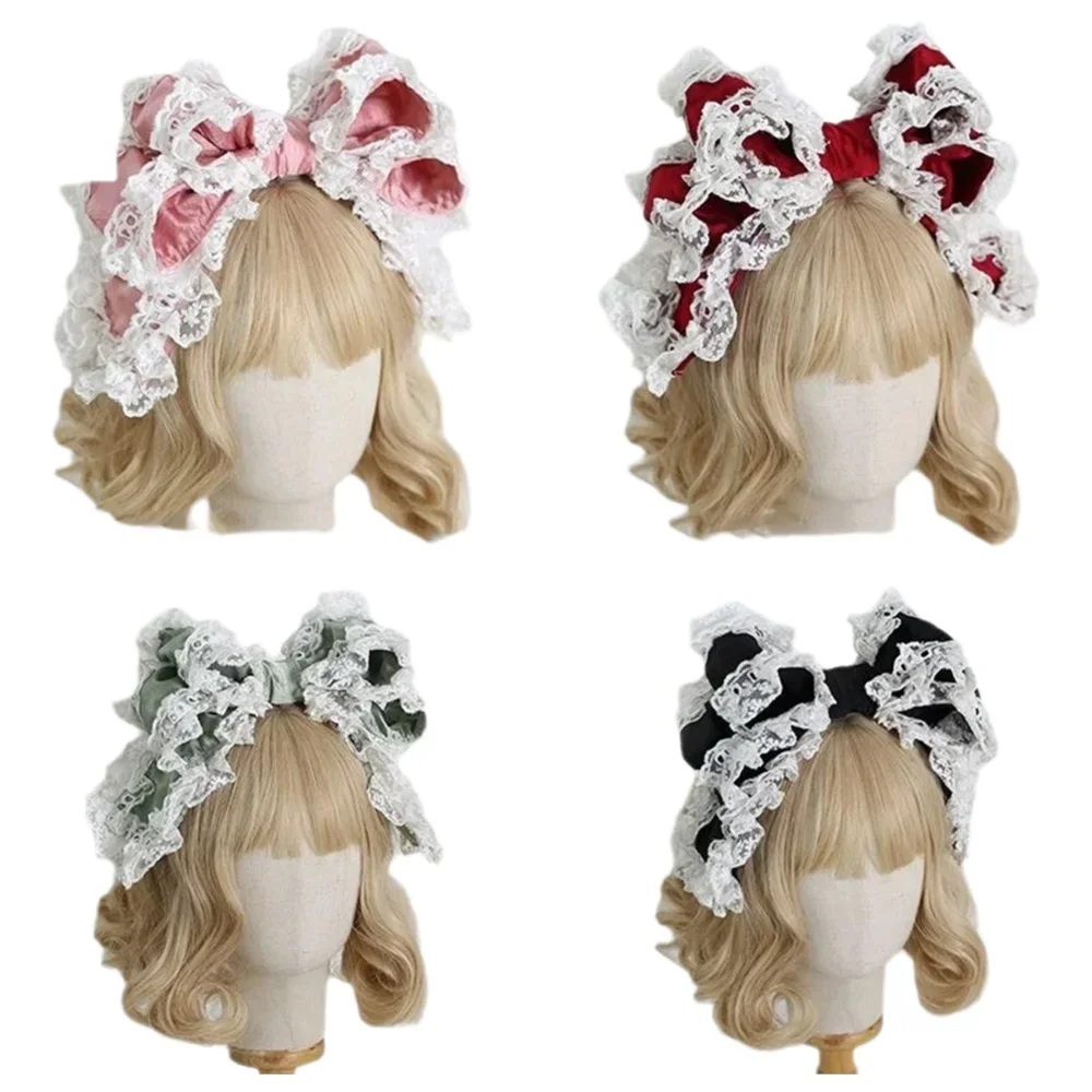 Милый кружевной роскошный бант KC кукла Лолита аксессуар для волос повязка для волос
Милый кружевной роскошный бант KC кукла Лолита аксессуар для волос повязка для волос