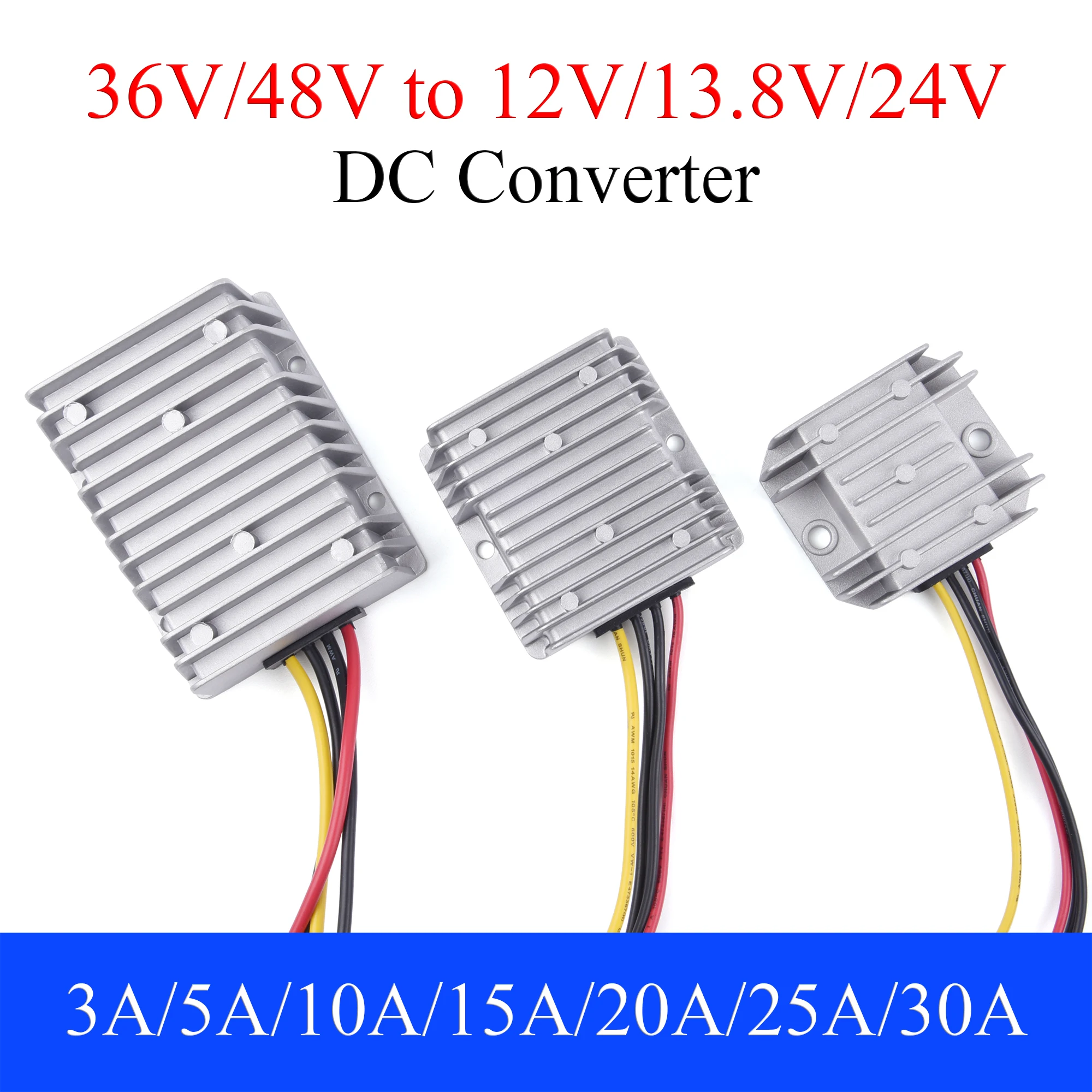 36V/48V to 12V/13.8V/24V DC Power Converter 3A 5A 10A 15A 20A 25V 30A Buck Regulator Step Down Voltage Supply Module For Car
36V/48V to 12V/13.8V/24V DC Power Converter 3A 5A 10A 15A 20A 25V 30A Buck Regulator Step Down Voltage Supply Module For Car