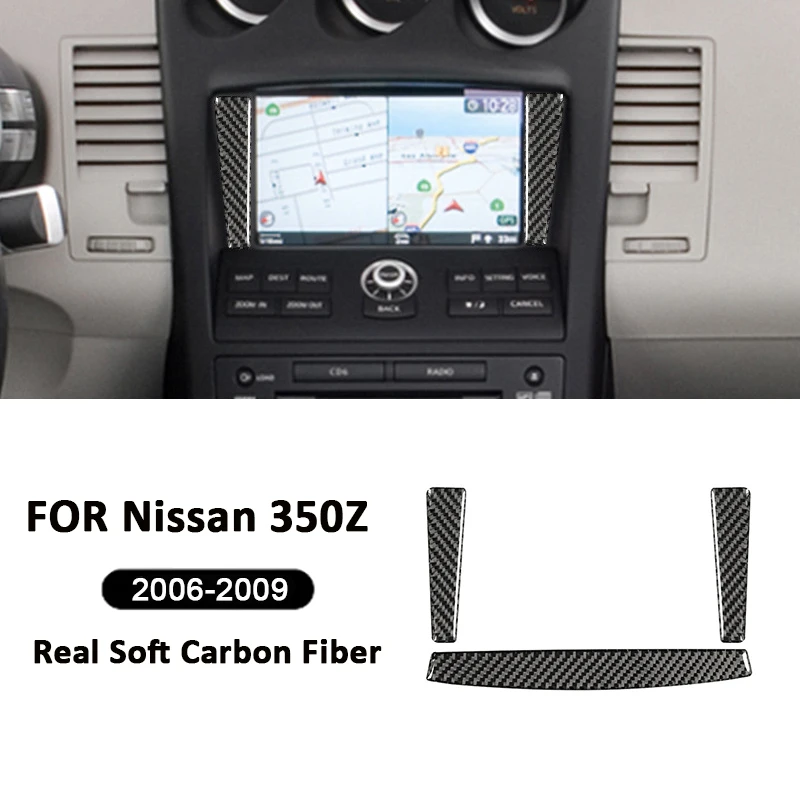 For Nissan 350Z 2003-2009 Carbon Fiber Car Navigation Screen Panel Frame Strips Decoration Sticker Auto Interior Accessories
For Nissan 350Z 2003-2009 Carbon Fiber Car Navigation Screen Panel Frame Strips Decoration Sticker Auto Interior Accessories