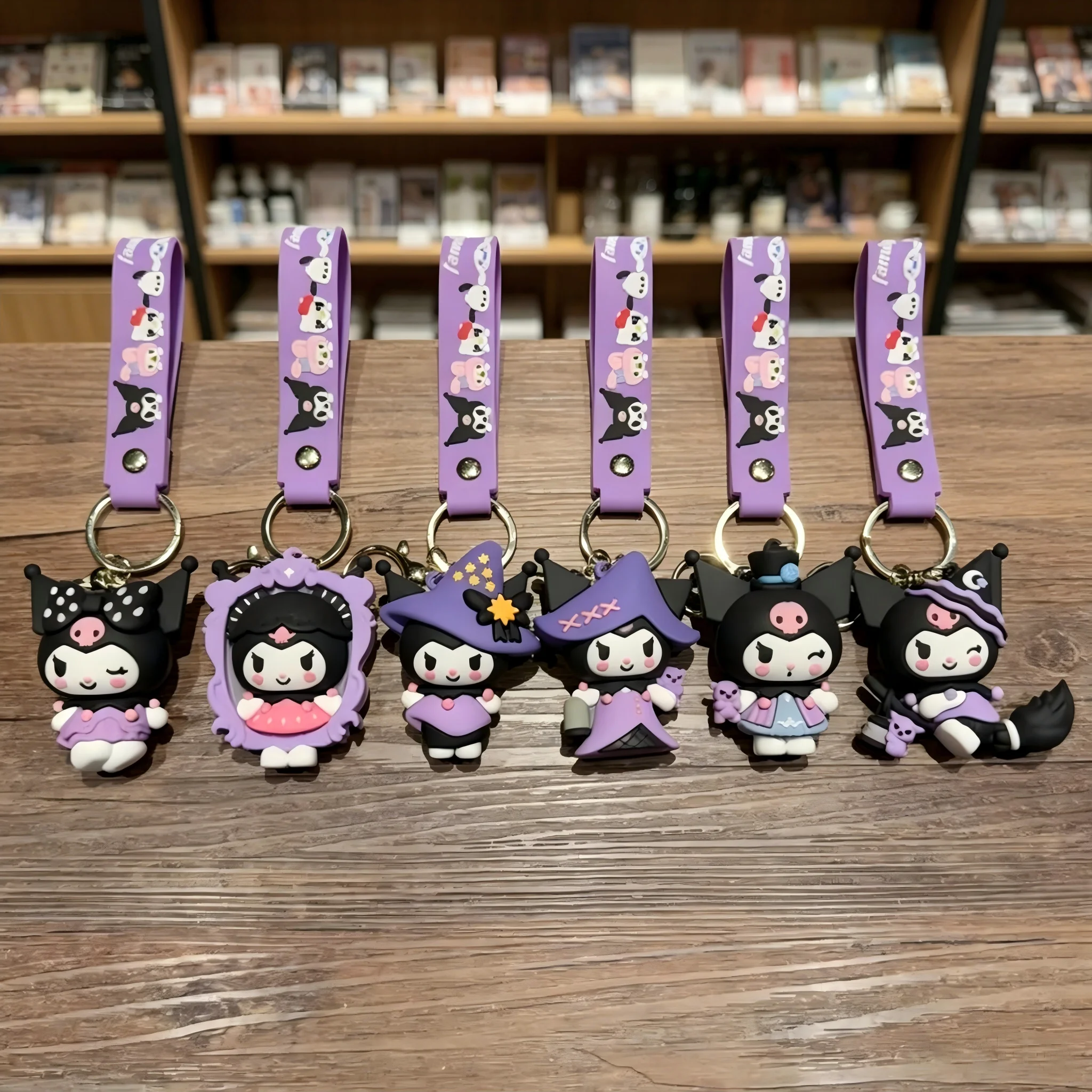 Cartoon Cute Gothic's PVC Key Chain Bag Pendant Doll Rebellious Kuromi Pendant Car Key Chain for Boys Girls Birthday Gifts
Cartoon Cute Gothic's PVC Key Chain Bag Pendant Doll Rebellious Kuromi Pendant Car Key Chain for Boys Girls Birthday Gifts