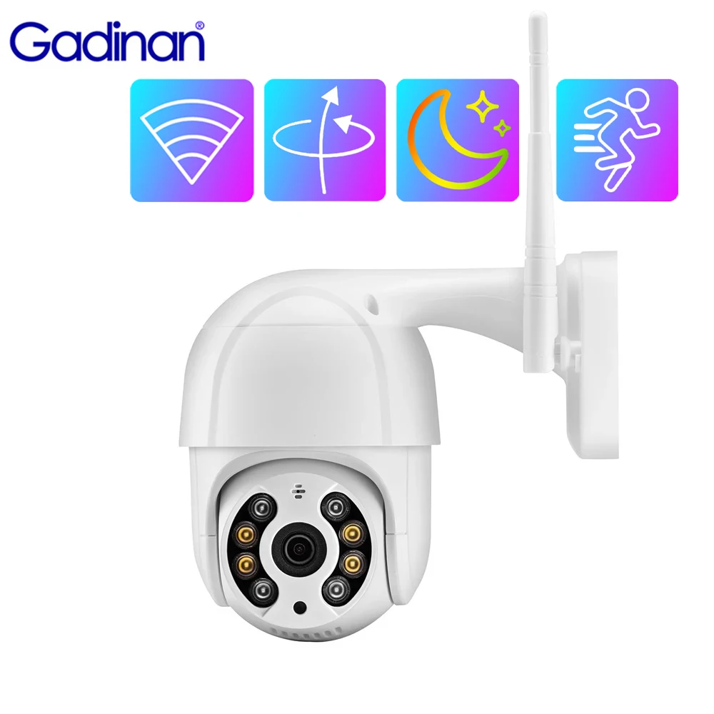 Gadinan 3MP PTZ Wireless IP Camera 4X Digital Zoom 2-Way Audio 1080P Outdoor WiFi CCTV Camera Human Detection Video Surveillance
Gadinan 3MP PTZ Wireless IP Camera 4X Digital Zoom 2-Way Audio 1080P Outdoor WiFi CCTV Camera Human Detection Video Surveillance