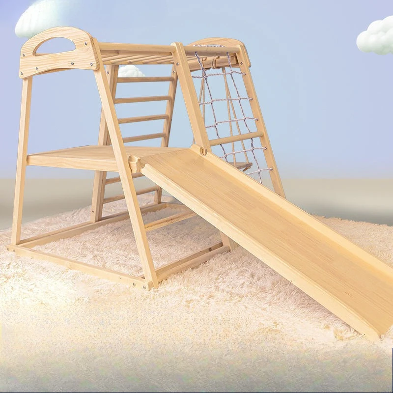 Wooden Indoor Outdoor Kids Slide Climbing Frame Toddler Playset Swing Montessori Pikler Triangle Play Gym Home Play Household
Wooden Indoor Outdoor Kids Slide Climbing Frame Toddler Playset Swing Montessori Pikler Triangle Play Gym Home Play Household