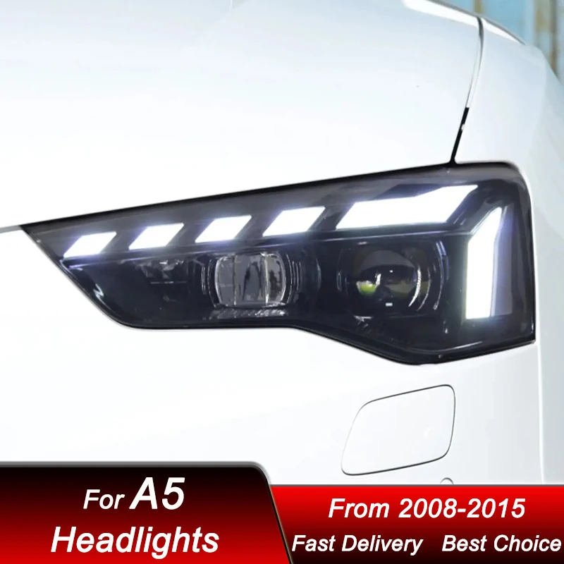 Car Headlights For Audi A5 2008-2016 RS5 style LED Auto Head lamp Assembly Upgrade High Configure Projector Lens Accessories Kit
Car Headlights For Audi A5 2008-2016 RS5 style LED Auto Head lamp Assembly Upgrade High Configure Projector Lens Accessories Kit