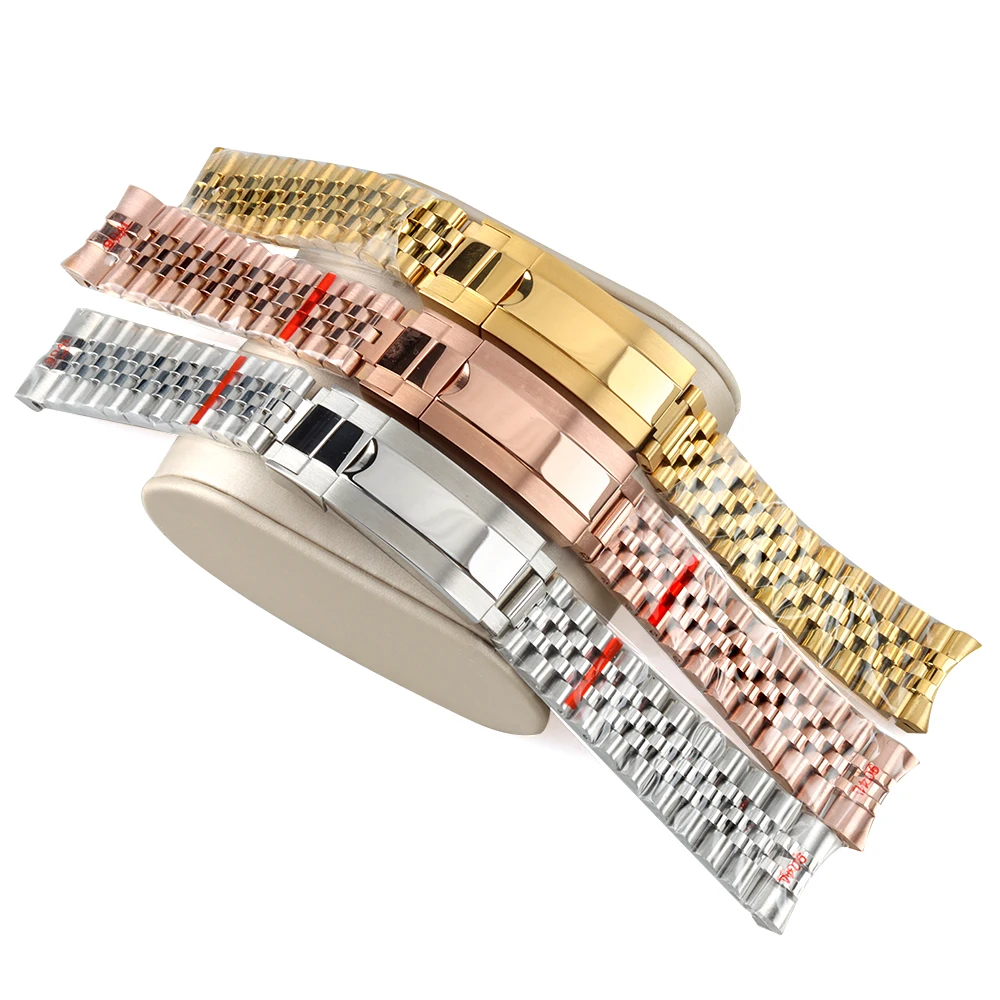 20mm NH35 Watchband Jubilee Strap Solid Bracelet 316L Stainless Steel Folding buckle Fit Submariner Log NH35 NH36 Watch Case
20mm NH35 Watchband Jubilee Strap Solid Bracelet 316L Stainless Steel Folding buckle Fit Submariner Log NH35 NH36 Watch Case