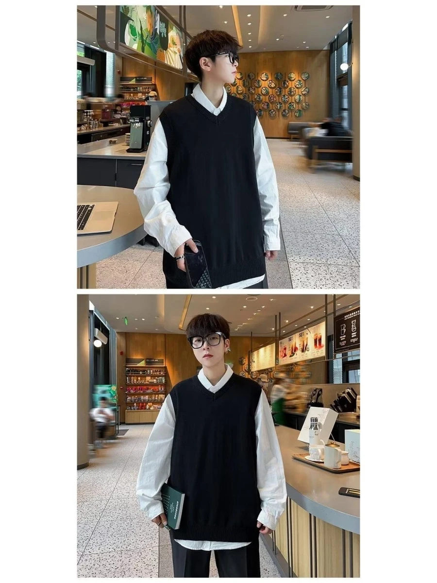 Свободный мужской вязаный жилет Svel V-Ne Pure Color Base Layer irt Корейский Sle Faionable Осень Зима Полиэфирное волокно
Свободный мужской вязаный жилет Svel V-Ne Pure Color Base Layer irt Корейский Sle Faionable Осень Зима Полиэфирное волокно