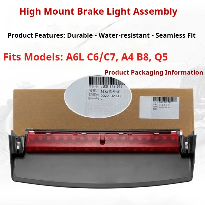 For Audi A4LB8A6LC6C7Q5 High Brake Light Central Rear Windshield Warning Light Anti-chasing Tip Tail Light
For Audi A4LB8A6LC6C7Q5 High Brake Light Central Rear Windshield Warning Light Anti-chasing Tip Tail Light