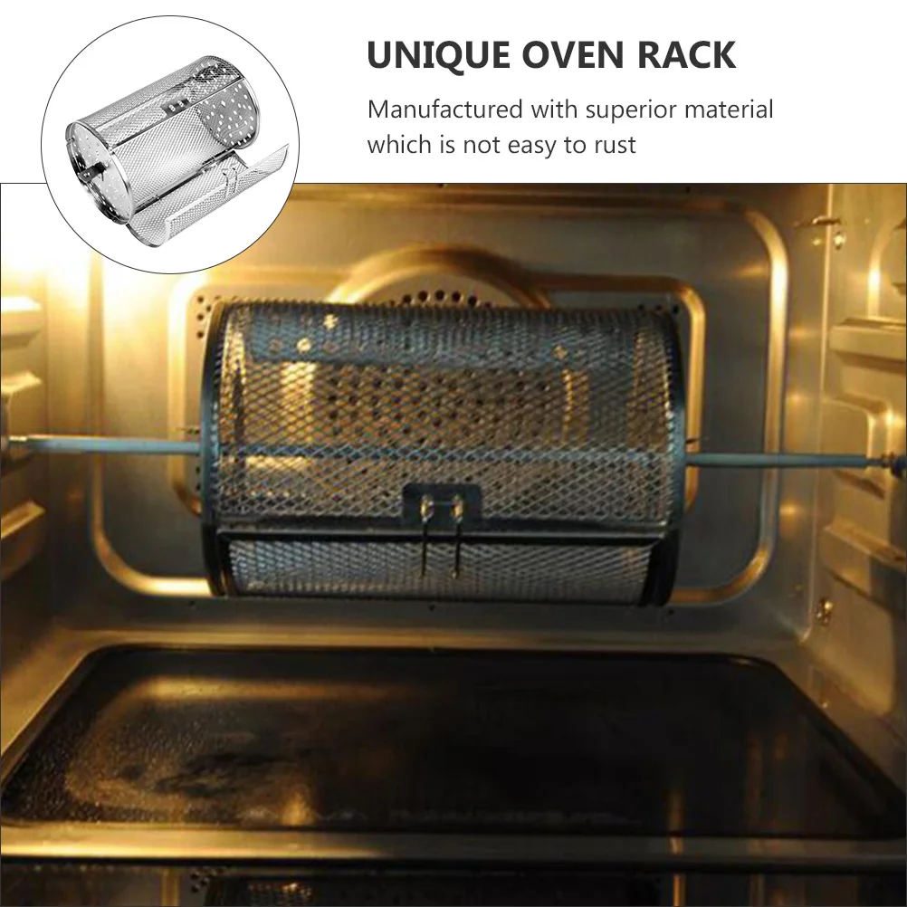 1 pc Stainless Steel Grilling Cage Universal Baking Rack Rotating Design Even Heating Outdoor Barbecue Tools Picnic Nut Roaster
1 pc Stainless Steel Grilling Cage Universal Baking Rack Rotating Design Even Heating Outdoor Barbecue Tools Picnic Nut Roaster