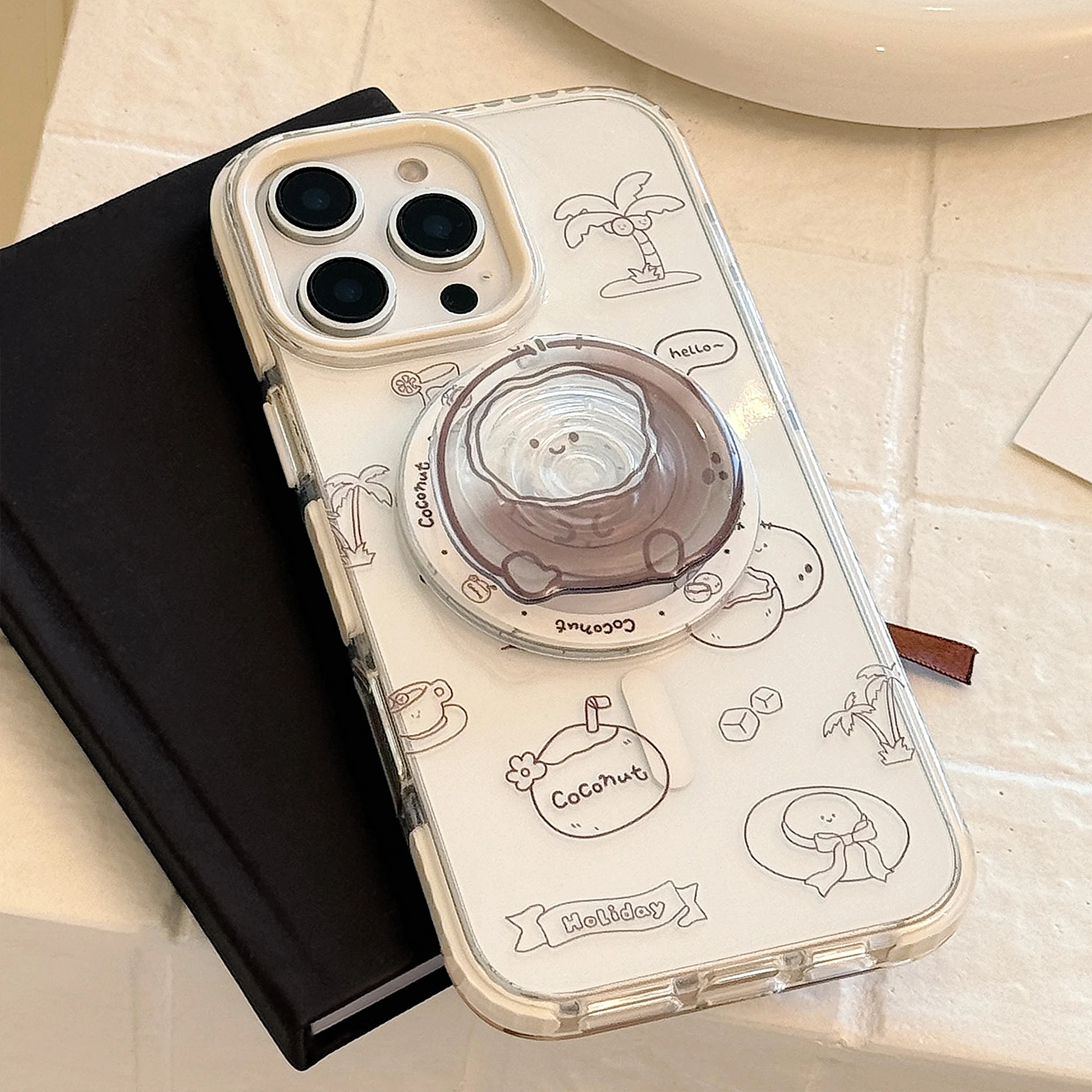 Coconut coffee graffiti painting style magnetic phone case for 16pro max 15 14 13 12 coconut coffee magnetic bracket
Coconut coffee graffiti painting style magnetic phone case for 16pro max 15 14 13 12 coconut coffee magnetic bracket