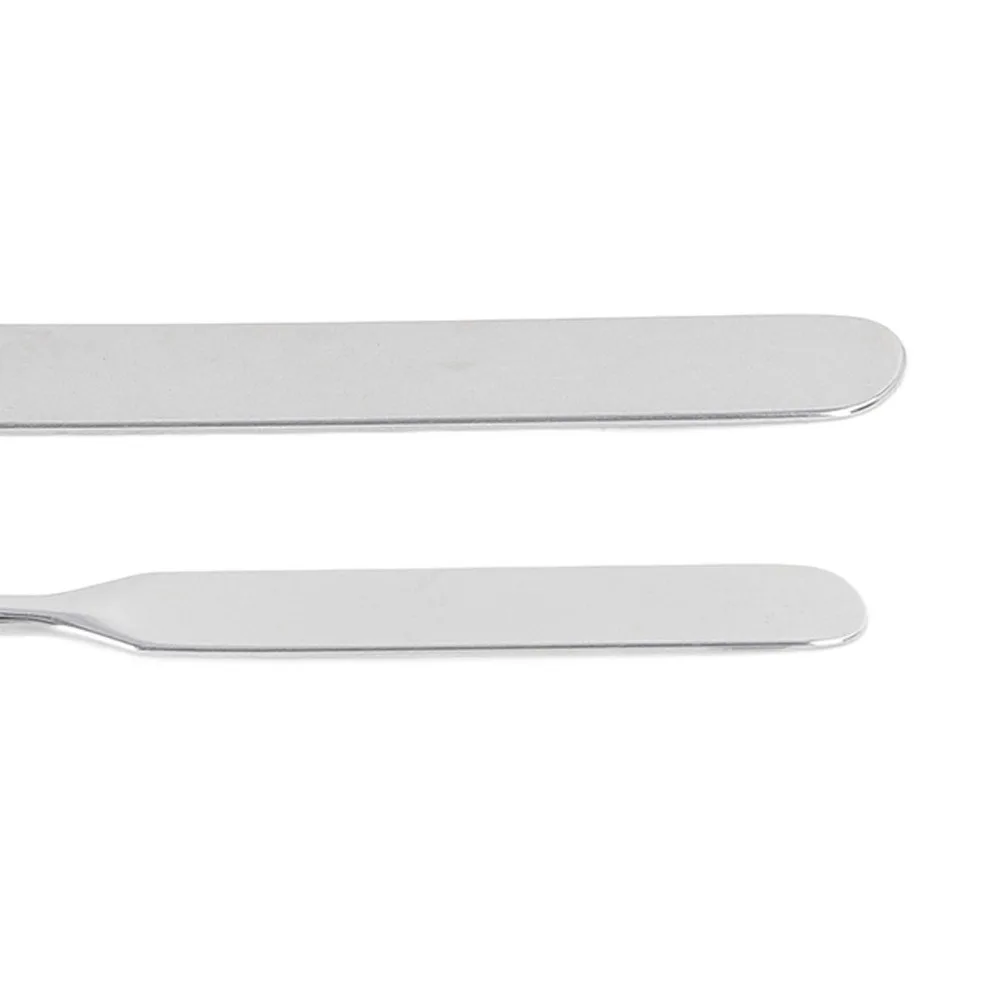 2pcs Set Double Ended Makeup Mixing Spatula Stainless Steel Spatula Shovel Shape Foundation Stirrer Stick Silver
2pcs Set Double Ended Makeup Mixing Spatula Stainless Steel Spatula Shovel Shape Foundation Stirrer Stick Silver