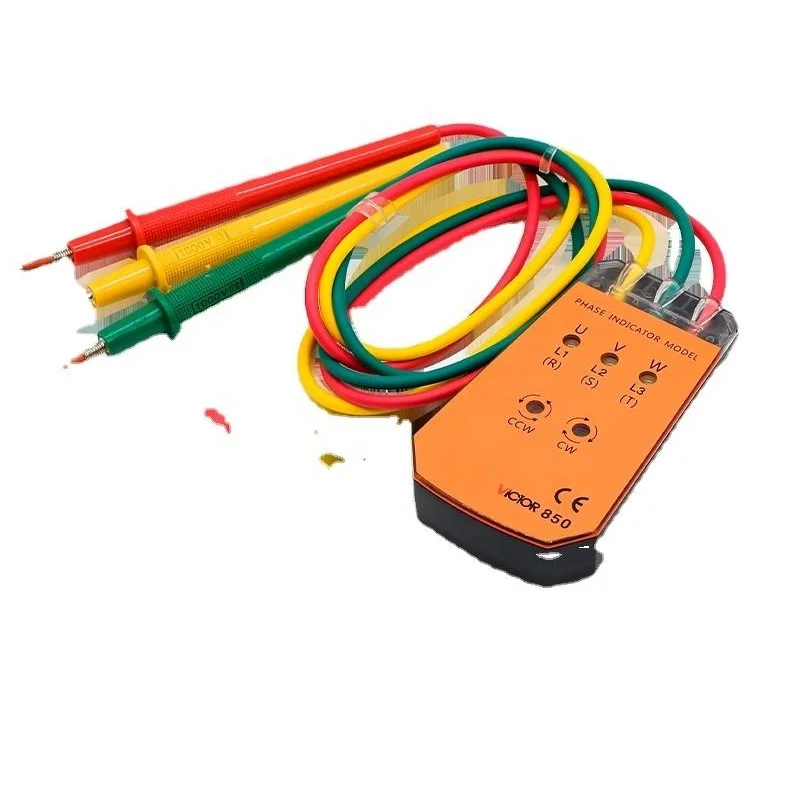 850 Contacting Three Phase Voltage AC 200V- 480V Voltage Sequence Tester Electronic Power Meter
850 Contacting Three Phase Voltage AC 200V- 480V Voltage Sequence Tester Electronic Power Meter