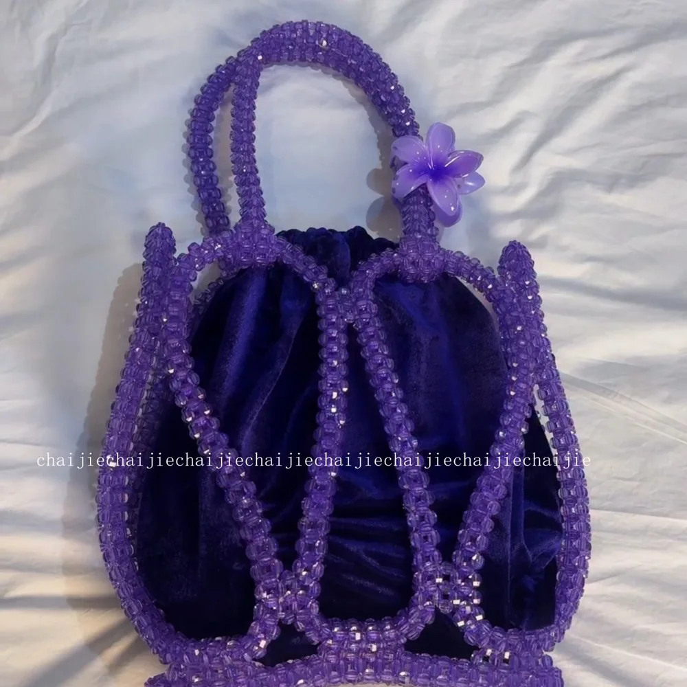 New Handmade Bead Woven Bag Ins Design Fashion Acrylic Dopamine Retro Totebag Large Capacity Hollow Women's Bags Customization
New Handmade Bead Woven Bag Ins Design Fashion Acrylic Dopamine Retro Totebag Large Capacity Hollow Women's Bags Customization