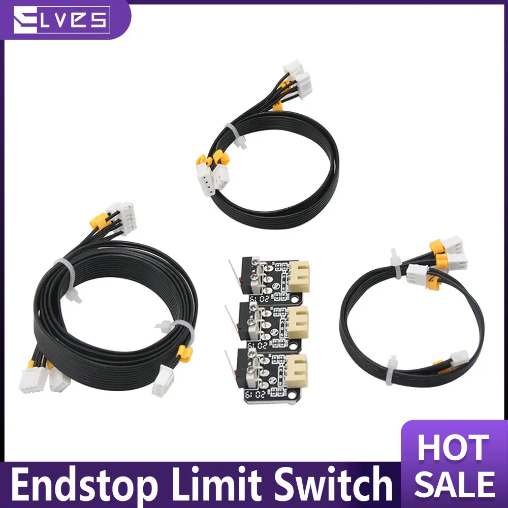 ELVES 3D Printer Accessories 3Pcs Ender 3 / Ender3 Pro / 3X / 3S 3D Printer Parts Endstop Limit Switch With Cable For X Y Z Axis
ELVES 3D Printer Accessories 3Pcs Ender 3 / Ender3 Pro / 3X / 3S 3D Printer Parts Endstop Limit Switch With Cable For X Y Z Axis