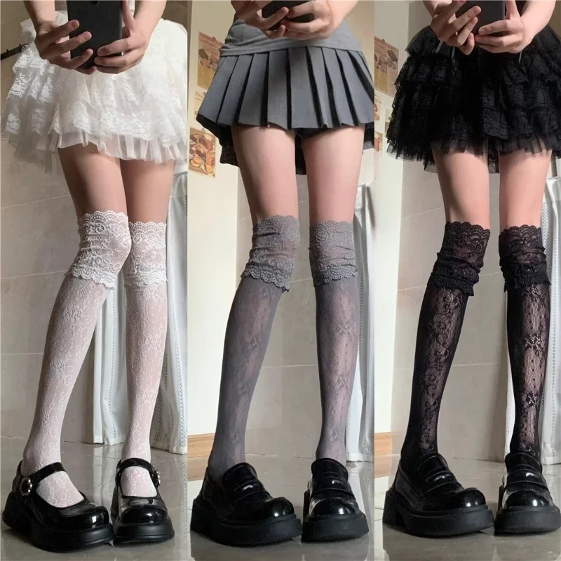 2025 New Women Hollowed Fishnet Garter Belt Pantyhose Spicy Girl Sexy Punk Heart Patterned Sheer Thigh High Suspender Tights
2025 New Women Hollowed Fishnet Garter Belt Pantyhose Spicy Girl Sexy Punk Heart Patterned Sheer Thigh High Suspender Tights