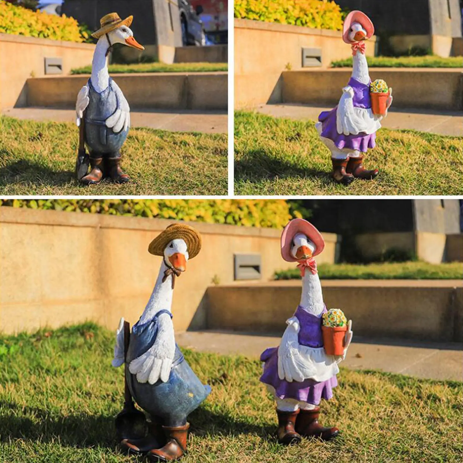 Статуи уток для садовых фигурок, декор скульптуры животных из смолы, уличный или внутренний декор
Статуи уток для садовых фигурок, декор скульптуры животных из смолы, уличный или внутренний декор